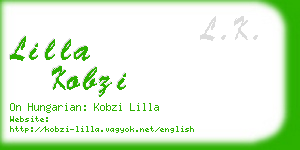 lilla kobzi business card